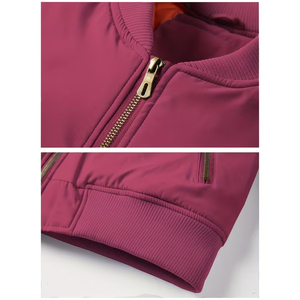 Blouson Bomber Unisexe Zippé Uni, Manches Élastiques, Grande Taille, Respirant, Coupe-Vent, Écologique pour Automne/Hiver – Meilleure Vente - Product Image 6