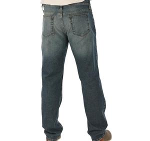 Men's Straight Leg <b>Denim</b> Jeans Mid Waist Regular Fit Cotton Woven Fabric Casual Autumn Wear - Product Image 4