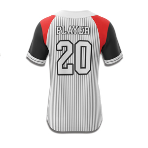 เสื้อกีฬาแบบซับลิเมชั่น ยูนิเซ็กซ์ ดีไซน์เรียบง่าย แขนสั้น ชุดเบสบอล ซอฟต์บอล ไซส์ใหญ่ พร้อมโลโก้ทีมและหมายเลข ชุดกีฬา - Product Image 3