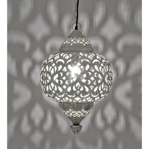<b>Silver</b> Glass <b>Lantern</b> Modern Metal Candle Holder Contemporary Home Decor Luminous Elegance - Product Image 4