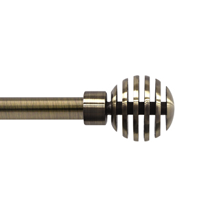 Modern Metal Window <b>Curtain</b> Poles with Finials with Brackets and Accessories - Product Image 2