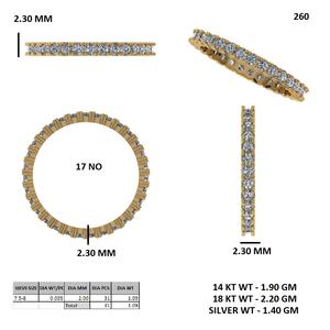 Bague Éternité Chic en Argent Sterling avec Diamant Taille Émeraude, Bijou Empilable de Mariage et Fiançailles en Diamant de Laboratoire - Product Image 4