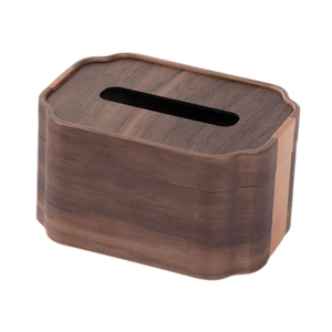 Boîte à mouchoirs en bois noir, design artisanal, prix abordable pour la décoration de votre maison et de votre hôtel, et support à mouchoirs. - Product Image 4