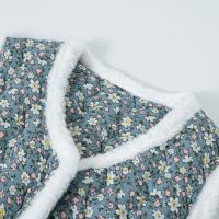 Nouveau Gilet matelassé respirant et écologique à bordure en fourrure, style chinois tendance, coupe ample, polyvalent et chaud, sans manches