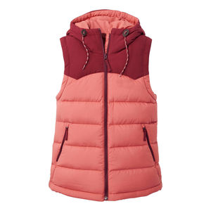 Gilet matelassé léger à capuche pour femme, manteau sans manches en duvet, vêtement bouffant personnalisé, vente en gros, OEM - Product Image 2