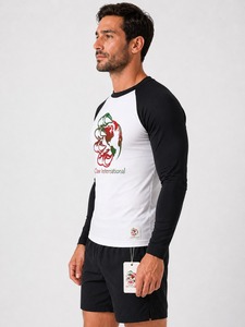 Custom Printed Anti-UV UPF50 Breathable Long Sleeve Rash Guard <b>Compression</b> MMA T-<b>Shirt</b> for BJJ Grappling Fitness Men - Product Image 6
