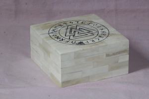 Joyero rectangular de MDF Natural blanco, líneas horizontales, diseño moderno, tamaño personalizable, alta calidad, buen Color, India - Product Image 6