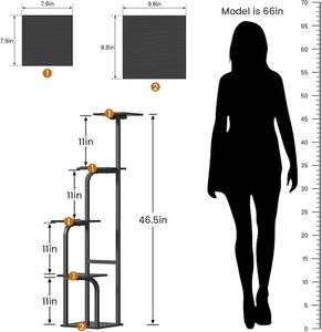 Support de plante d'angle en fer élégant et personnalisable, conçu pour s'adapter parfaitement aux coins, pour un gain de place et une présentation décorative des plantes - Product Image 6