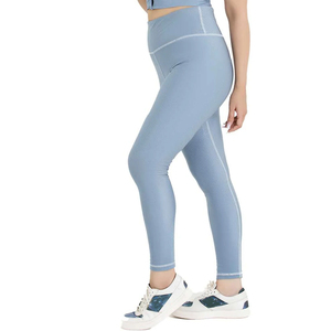 100% Cotton Soft Yoga <b>Legging</b> With Side <b>Pocket</b> OEM Plain Gym Fitness Slimming Athletic <b>Leggings</b> for Women Tights <b>Leggings</b> - Product Image 2