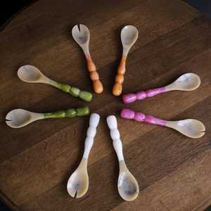 Juego de Cucharas para Servir de Resina Color Verde Azulado, Mango Largo, Ligeras, Ecológicas, Acabado Espejo, Aptas para Lavavajillas, Diseño Contemporáneo, para Fiestas, 15 ml - Product Image 6