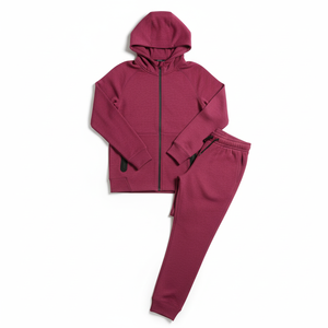 Custom Winter Two-Piece Sweatpants <b>Hoodie</b> Set Men's Tracksuits Unisex Casual <b>Lightweight</b> 100% Cotton Solid Quick Dry Tracksuit - Product Image 4
