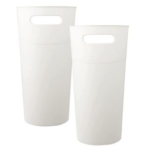 3.2 Gallon Slim Plastic Trash Can for Home Kitchen Bathroom Bedroom <b>Small</b> Wastebasket with Bin Handle Storage Bins & <b>Boxes</b> - Product Image 2