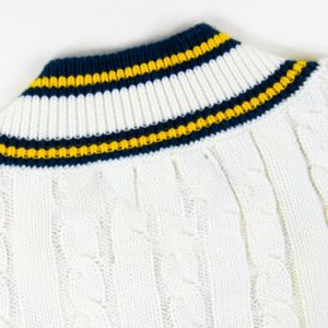 Custom Jacquard Knitted Crew Neck Unisex <b>Cardigan</b> <b>Sweater</b> Nylon/Acrylic Material Wool Liner Anti-Pilling All Seasons - Product Image 3