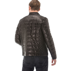 2026 Professional High Quality Light <b>Weight</b> Best Design Customized Logo Printing <b>Stand</b> Front Customized Color Men Leather Jacket - Product Image 4