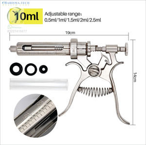 Seringue vétérinaire automatique multidose à dose réglable 30 ml 50 ml, seringue réutilisable pour bétail, pour insémination artificielle - Product Image 3