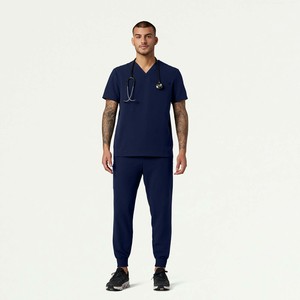 Uniformes Médicos Personalizados al por Mayor para Hombres - Conjuntos de Uniformes de Hospital Duraderos, Cómodos y Transpirables de Tela de Lana para Hombres - Product Image 1