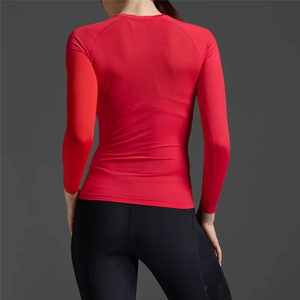Camisetas de compresión de secado rápido al por mayor, más vendidas, de manga larga completa, para hombre y mujer, transpirables, de spandex/poliéster, unisex. - Product Image 6