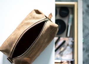 Wholesale <b>Mens</b> Canvas <b>Leather</b> Dopp Kit Custom Logo Waterproof Toiletry <b>Bag</b> Travel Shaving Cosmetic <b>Wash</b> Case LCTB-0004 - Product Image 5