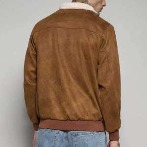 Customized Logo Printed Fresh Article Men <b>Suede</b> leather <b>Jacket</b> Top Vintage Made Winter Wear <b>Suede</b> leather <b>Jacket</b> - Product Image 3