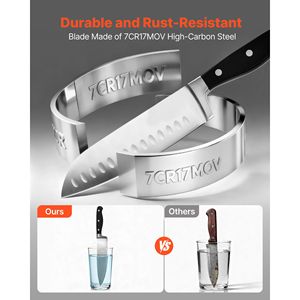 Set di 15 Coltelli da Cucina in Acciaio Inossidabile ad Alto Contenuto di Carbonio con Blocco Affilacoltelli, Acciaio Damasco a 67 Strati, Utensili Durevoli per Uso Domestico - Product Image 4
