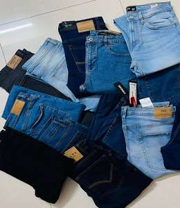 พร้อมส่ง กางเกงยีนส์เดนิมทรงตรงลำลองสำหรับผู้ชายและผู้หญิง ผ้าฝ้ายฟอก เอวกลาง เป็นมิตรกับสิ่งแวดล้อม คุณภาพสูง ทรงซุปเปอร์สกินนี่ - Product Image 4