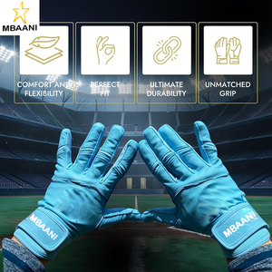 ถุงมือตีเบสบอลคุณภาพระดับมืออาชีพ หนา 0.9 มม. หนังคาเบรตต้าพรีเมียม พร้อมคุณสมบัติการกระชับมืออย่างดีเยี่ยม ถุงมือเบสบอลแบบข้อมือยาว - Product Image 5