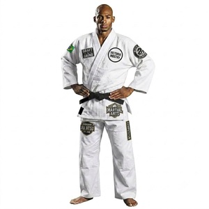 Kimono de Karate Personalizado al por Mayor, Uniformes Transpirables de MMA con Cinturón, Fabricación de Ropa Profesional para Artes Marciales y Sparring - Product Image 1