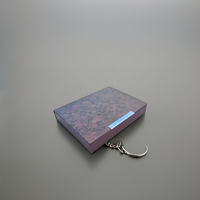 Set Kombinasi Dompet Kulit Logam Ramah Lingkungan Premium untuk Wanita, Gantungan Kunci Promosi, dan Carabiner