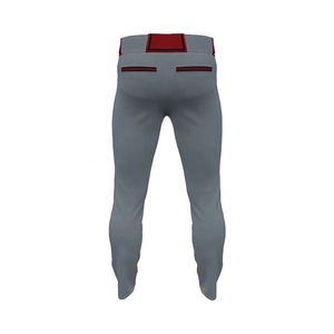 Pantalon de baseball noir pour homme, fermeture éclair, coupe classique, évacuation de l'humidité, respirant, antibactérien, protection UV, 100 % polyester - Product Image 5