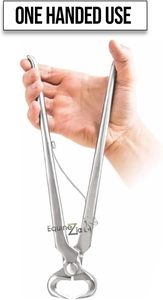 Alicates para Pezuñas de 12 Pulgadas con Resorte, Herramienta de Herrador de Acero al Vanadio, Acabado Mate, Herramienta Resistente para Recortar Pezuñas de Caballos - Product Image 4