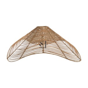 Abat-jour en rotin tressé artisanal moderne, couvercle de lampe en panier, abat-jour de lustre créatif en paille écologique pour hôtel, bar, cuisine - Product Image 4
