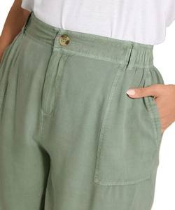 กางเกงขาสั้นแฟชั่นผู้หญิง สีคอตตอน กางเกงขาสั้นเอวสูงสำหรับฤดูร้อน มีกระเป๋า สวมใส่สบาย - Product Image 4