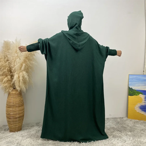 Robe Abaya Longue de Soirée/Formelle Modeste Simple 100% Coton Écologique Ample à Manches Chauve-Souris pour Femme Prière Streetwear - Product Image 4