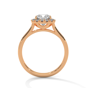 แหวนเพชรทองคำ 14K เพชรเพาะเลี้ยงในห้องปฏิบัติการ แหวนทองคำแท้ 18K สำหรับผู้หญิง สไตล์คลาสสิก รับรองโดย IGI แหวนหมั้น แหวนวันครบรอบ - Product Image 6