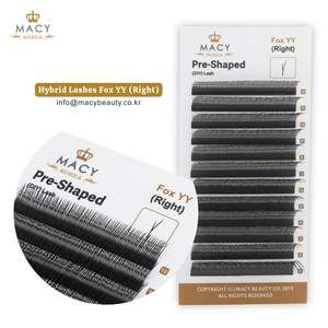 Pestañas Híbridas Forma YY Fox (Derecha) MACY BEAUTY KOREA Extensiones de Pestañas al por Mayor Pestañas Personalizadas Marca Privada Alta Calidad - Product Image 3