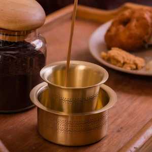 Juego de Dabara de Latón Lavie Creations, Moderno y Ecológico, para Servir Café y Té Filtrado, Acabado en Latón, Taza de Café, Utensilios de Cocina - Product Image 3