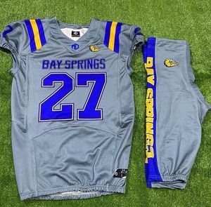 Ensemble d'uniformes de football américain personnalisés pour équipes américaines, maillot et pantalon sublimés pour hommes et jeunes, vêtements de sport, uniformes d'équipe sportive - Product Image 6