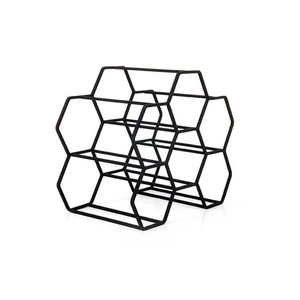 Decorative Wrought Iron Scrollwork Wine <b>Rack</b> Freestanding Metal Wine Holder Vintage Style Home <b>Bar</b> Accessories Storage Display - Product Image 4