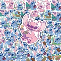50 autocollants imprimés (1 set), autocollants mignons de dessins animés pour cahier, bouteille d'eau, bagages, décoration de journal et de scrapbook