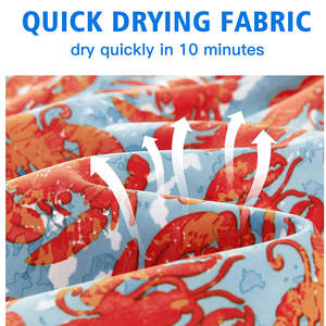 Pantalones Cortos de Playa para Hombre con Cintura Elástica, de Poliéster, Estilo Urbano, Secado Rápido, Color Sólido, Más Vendidos - Product Image 5