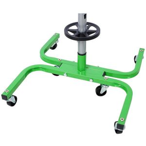 Scaffale portaoggetti verde con capacità di 275 libbre, sei ruote girevoli da 2 pollici, scaffali da garage con ruote - Product Image 5