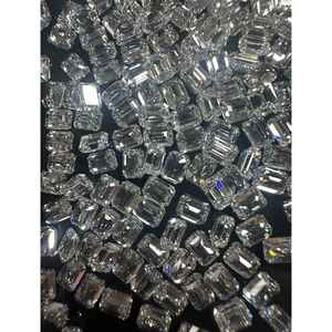 เพชรทรงเหลี่ยมมรกต CVD ผลิตในห้องปฏิบัติการ ความใส VVS-VS สี D-E ขนาด 0.003-2 กะรัต สำหรับทำเครื่องประดับ - Product Image 1