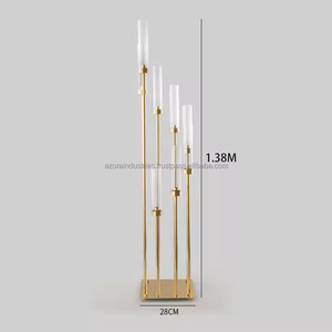 Soporte de vela de suelo de hierro de diseño moderno hecho a mano para decoración navideña del hogar forma personalizable - Product Image 2