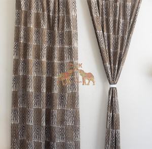 Rideaux imprimés en coton de luxe modernes et écologiques pour toutes les saisons, salon, chambre, hôtel, maison d'hôtes, ensemble de rideaux décoratifs - Product Image 5