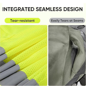 Ropa de Seguridad Reflectante de Alta Visibilidad, Chaleco de Trabajo para Ingenieros, Chaleco de Seguridad para Trabajadores de Carreteras, Chaleco de Trabajo Ligero y Transpirable - Product Image 4