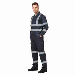 Bata de laboratorio protectora de tela popelina ligera para investigación farmacéutica y control de calidad, uniforme industrial - Product Image 3