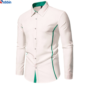 Camisa Casual Premium de Alta Calidad, Diseño Casual, Manga Larga, 100% Algodón, Estampado Multicolor, para Hombre, Cómoda y Transpirable - Product Image 3