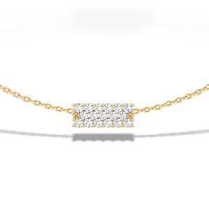 Elegante collar de diamantes, collar con diamantes creados en laboratorio con cadena, collar de diamantes de corte redondo para mujer, de proveedor indio. - Product Image 3