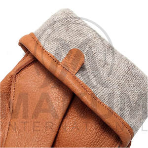 Gants en cuir tactiles au design élégant, à doigts complets, confortables, antidérapants, noirs, de luxe, pour la vie quotidienne - Product Image 5