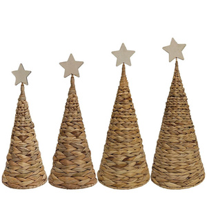 Hot Product Unique Water Hyacinth Christmas <b>Tree</b> Style Merry Christmas Tress Woven Seagrass Christmas Decor Good Price - Product Image 1